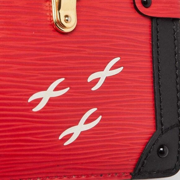 Louis Vuitton Red Epi Leather Trunk Clutch Bag - Picture 6 of 12